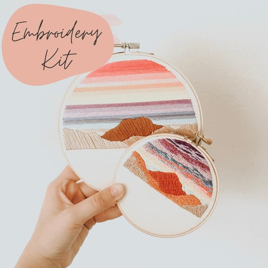Sunset Embroidery Kit - Beginner - The Boutique LLC