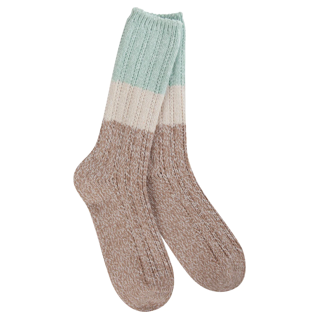 **WORLD SOFTEST WEEKEND RAGG CREW SOCKS | FROSTY MULTI