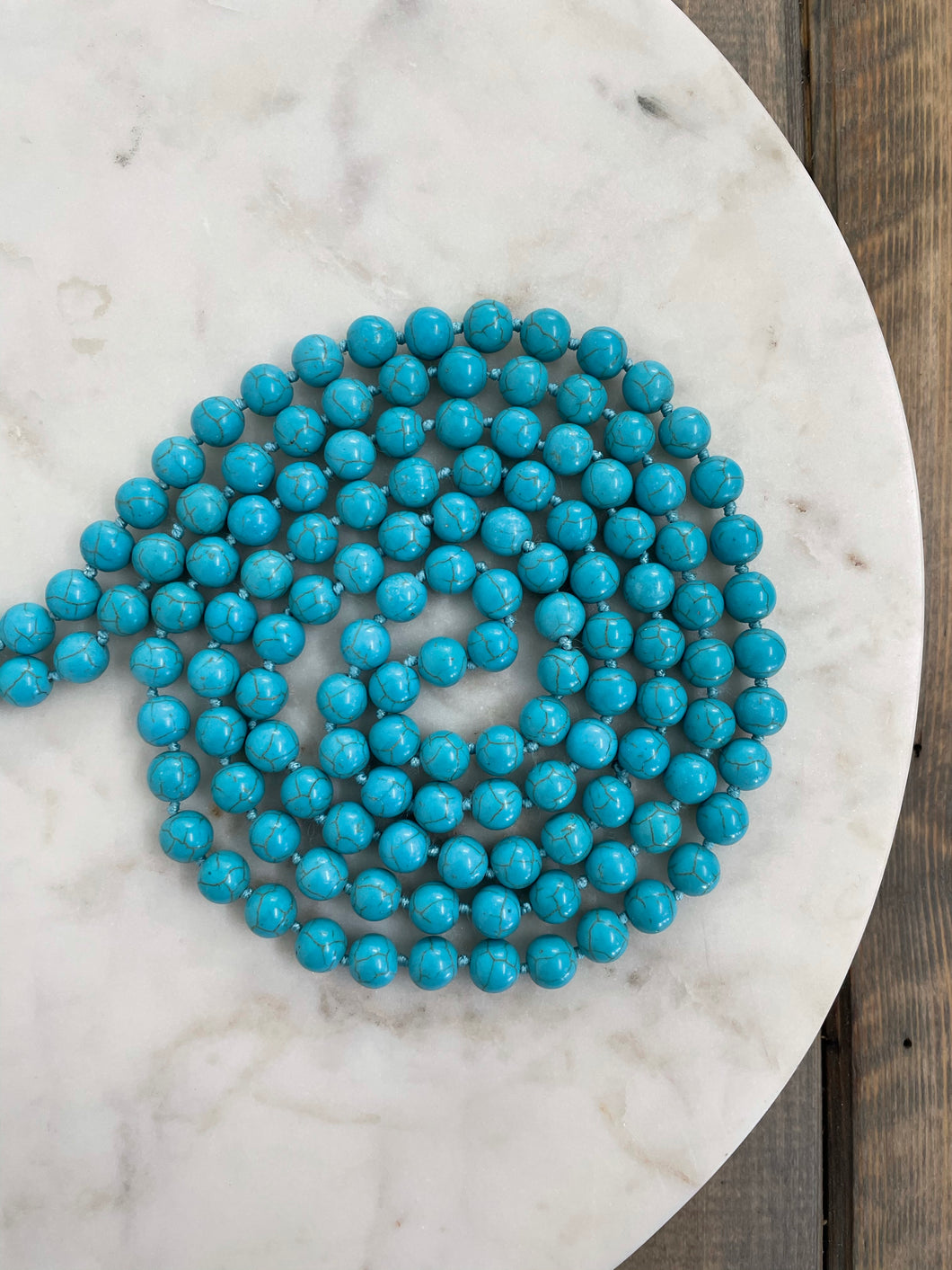 Classic Beaded Necklace | Turquoise - The Boutique LLC