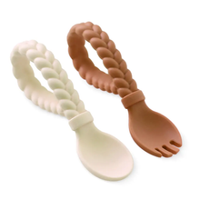 Load image into Gallery viewer, SWEETIE SPOONS | BABY SPOON + FORK SET
