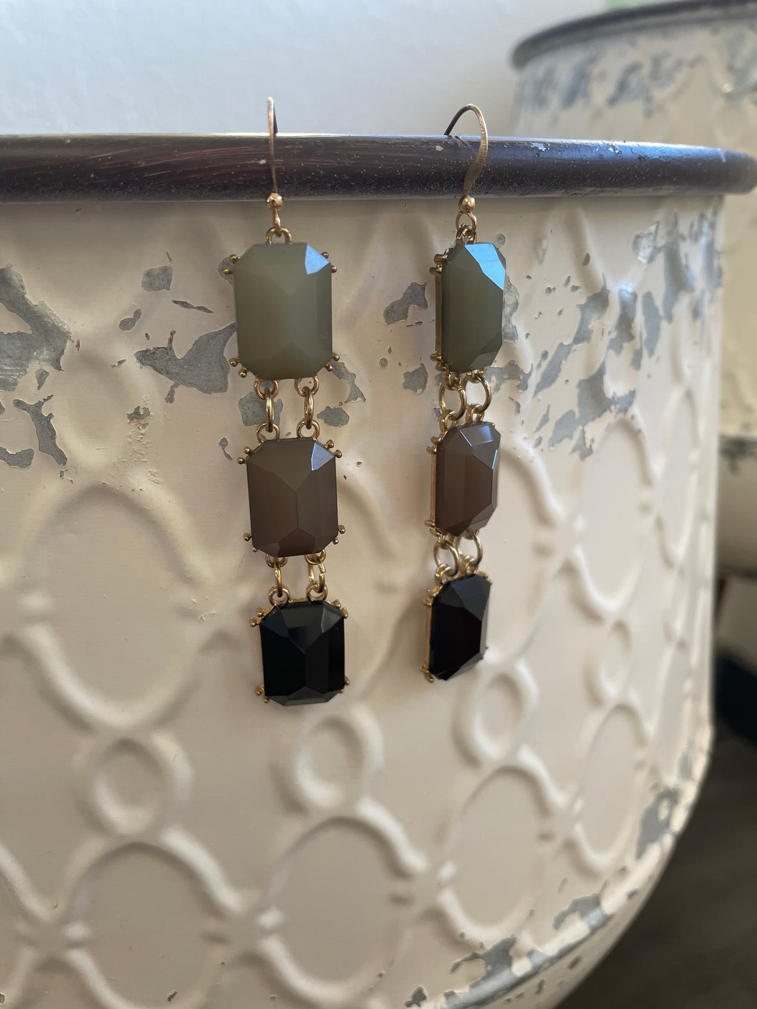 The Polly Earrings | Olive - The Boutique LLC